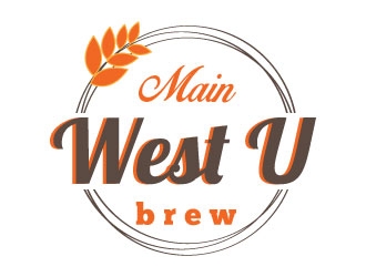 Main West U Brew  logo design by Suvendu