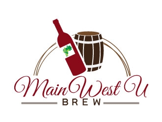 Main West U Brew  logo design by Suvendu