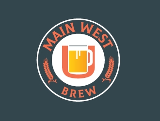 Main West U Brew  logo design by Foxcody