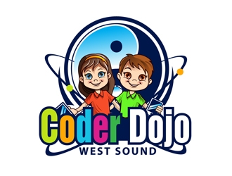 West Sound CoderDojo  logo design by DreamLogoDesign