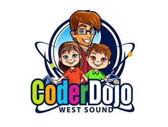 West Sound CoderDojo  logo design by DreamLogoDesign