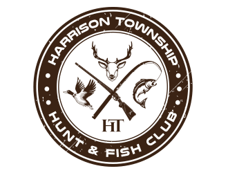 Harrison Township Hunt & Fish club logo design by schiena