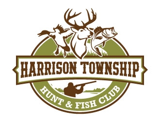 Harrison Township Hunt & Fish club logo design by daywalker
