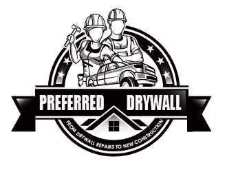 Preferred Drywall logo design by Suvendu