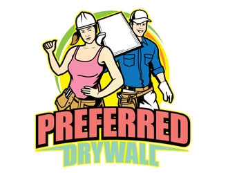 Preferred Drywall logo design by shere