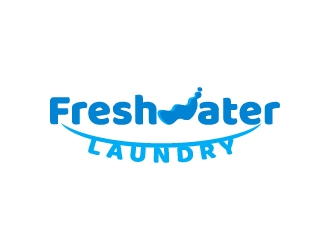 Freshwater Laundry logo design by sakarep