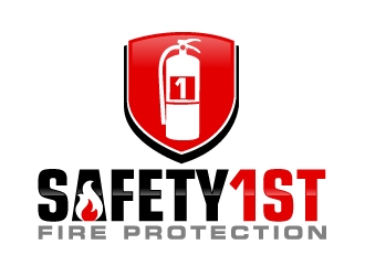 SAFETY 1ST FIRE PROTECTION logo design by ElonStark