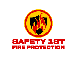 SAFETY 1ST FIRE PROTECTION logo design by beejo