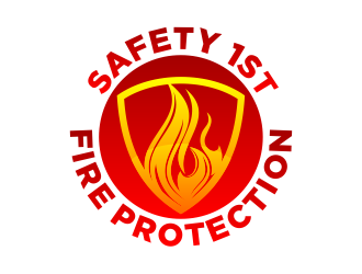 SAFETY 1ST FIRE PROTECTION logo design by beejo