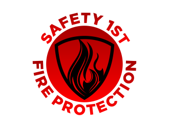 SAFETY 1ST FIRE PROTECTION logo design by beejo