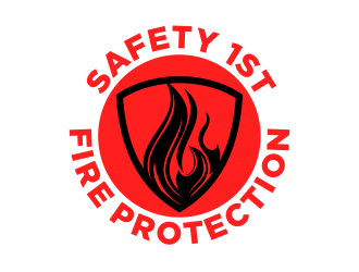SAFETY 1ST FIRE PROTECTION logo design by beejo