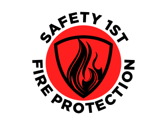 SAFETY 1ST FIRE PROTECTION logo design by beejo