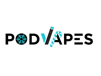 PodVapes logo design by coco