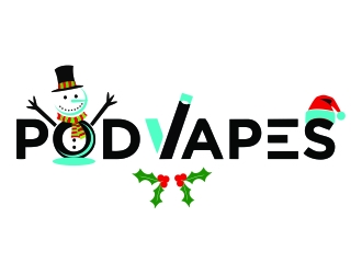 PodVapes logo design by ElonStark