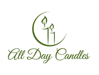 All Day Candles logo design by ElonStark