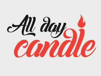 All Day Candles logo design by heba