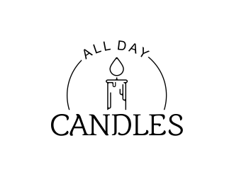 All Day Candles logo design by WooW