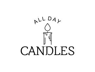 All Day Candles logo design by WooW