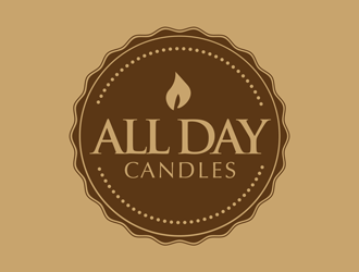 All Day Candles logo design by kunejo
