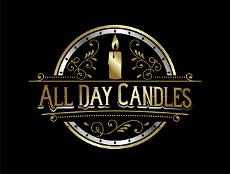 All Day Candles logo design by Republik
