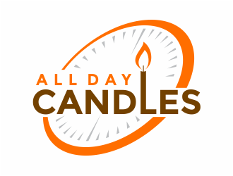 All Day Candles logo design by mutafailan