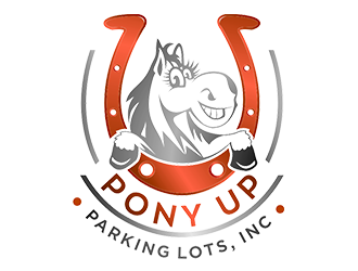 Pony Up Parking Lots, Inc logo design by zeta