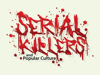 serial killers and popular culture logo design by shere