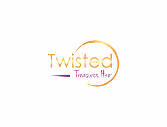 TWISTED TREASURES HAIR logo design by haidar