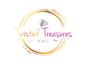 TWISTED TREASURES HAIR logo design by qqdesigns