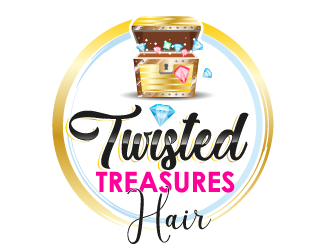 TWISTED TREASURES HAIR logo design by prodesign