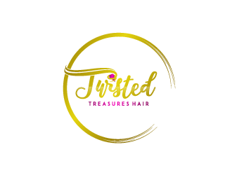 TWISTED TREASURES HAIR logo design by betapramudya