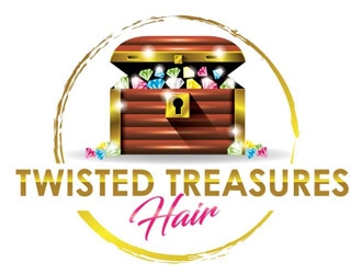 TWISTED TREASURES HAIR logo design by shere