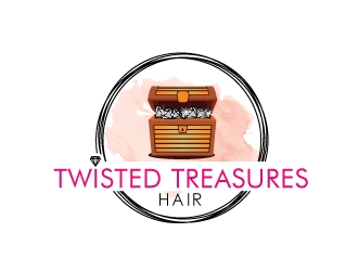 TWISTED TREASURES HAIR logo design by Foxcody