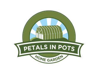 Petals In Pots logo design by Greenlight