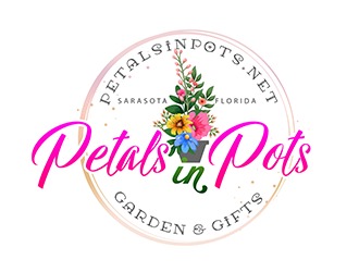 Petals In Pots logo design by 3Dlogos
