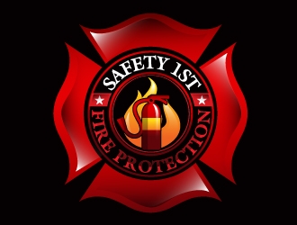 SAFETY 1ST FIRE PROTECTION logo design by Suvendu