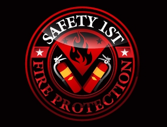 SAFETY 1ST FIRE PROTECTION logo design by Suvendu