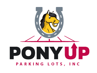 Pony Up Parking Lots, Inc logo design by prodesign