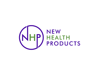 New Health Products OR NHP logo design by johana