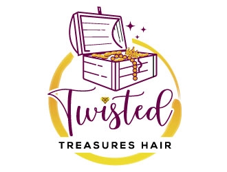 TWISTED TREASURES HAIR logo design by Suvendu