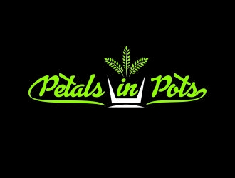 Petals In Pots logo design by Bl_lue