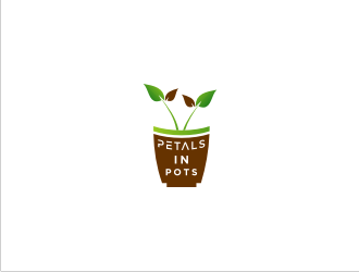 Petals In Pots logo design by bricton