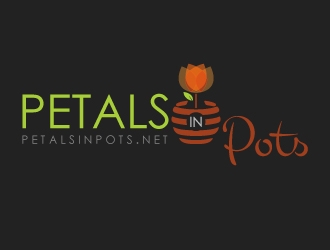 Petals In Pots logo design by savvyartstudio