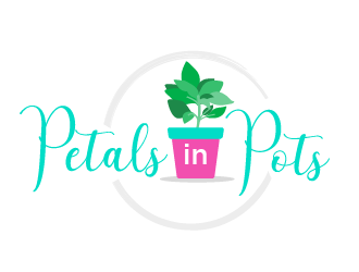 Petals In Pots logo design by prodesign