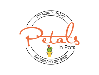 Petals In Pots logo design by qqdesigns