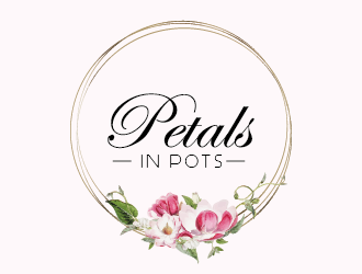Petals In Pots logo design by czars