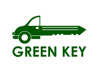 Green Key logo design by savvyartstudio