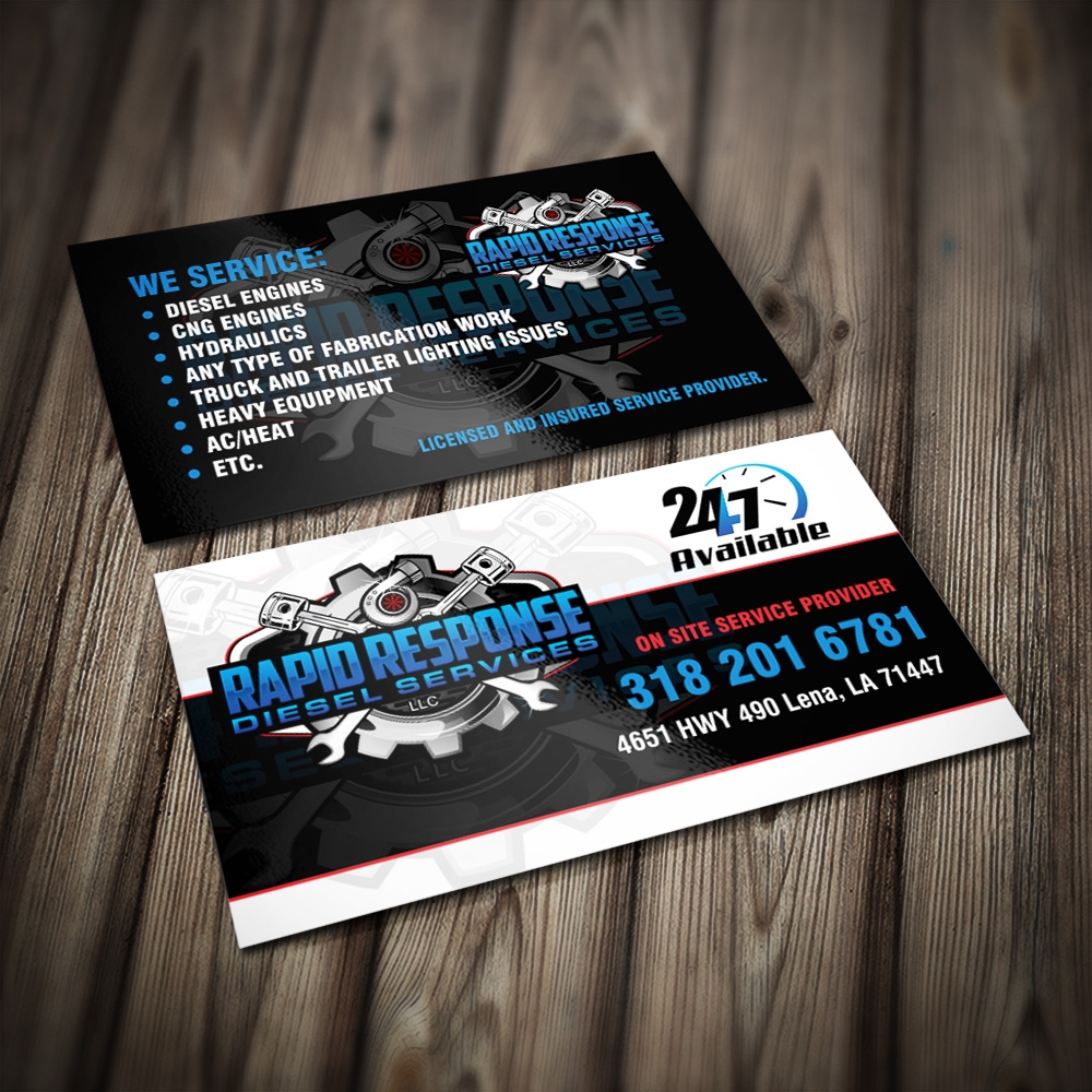 Rapid Response Diesel Services LLC logo design by Kindo