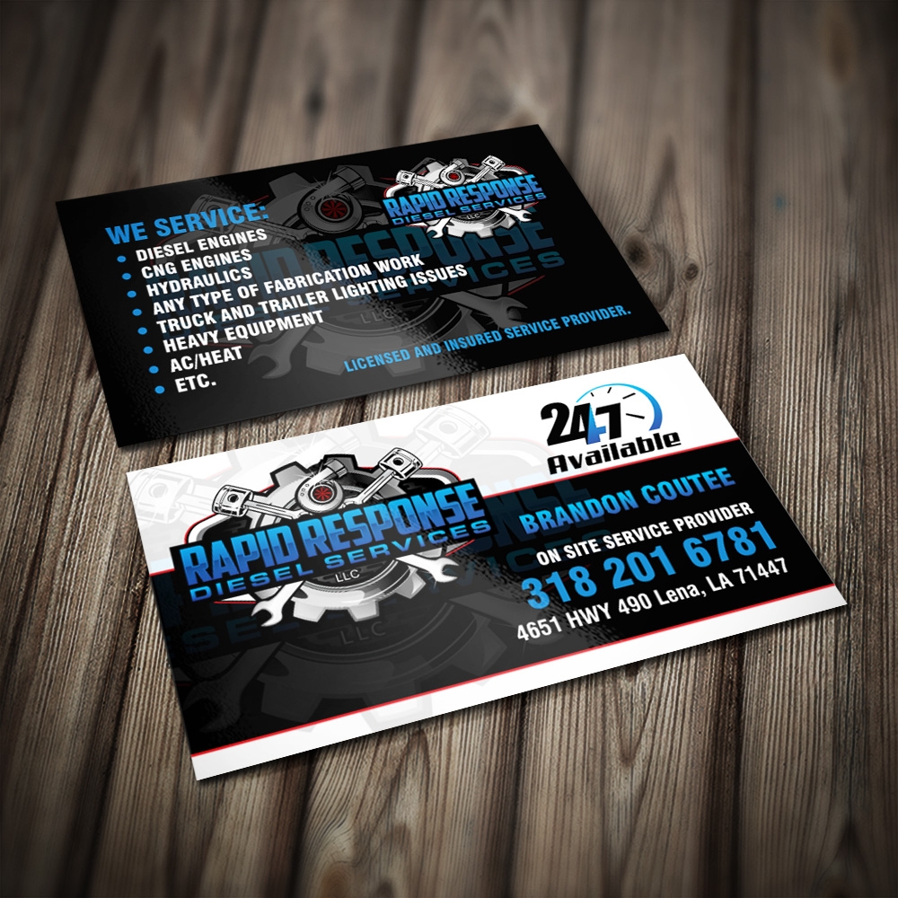 Rapid Response Diesel Services LLC logo design by Kindo