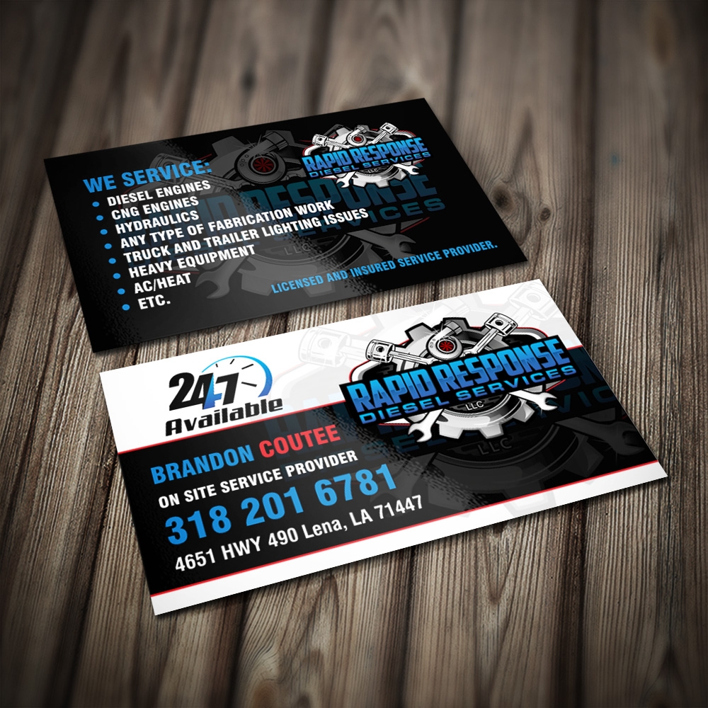 Rapid Response Diesel Services LLC logo design by Kindo